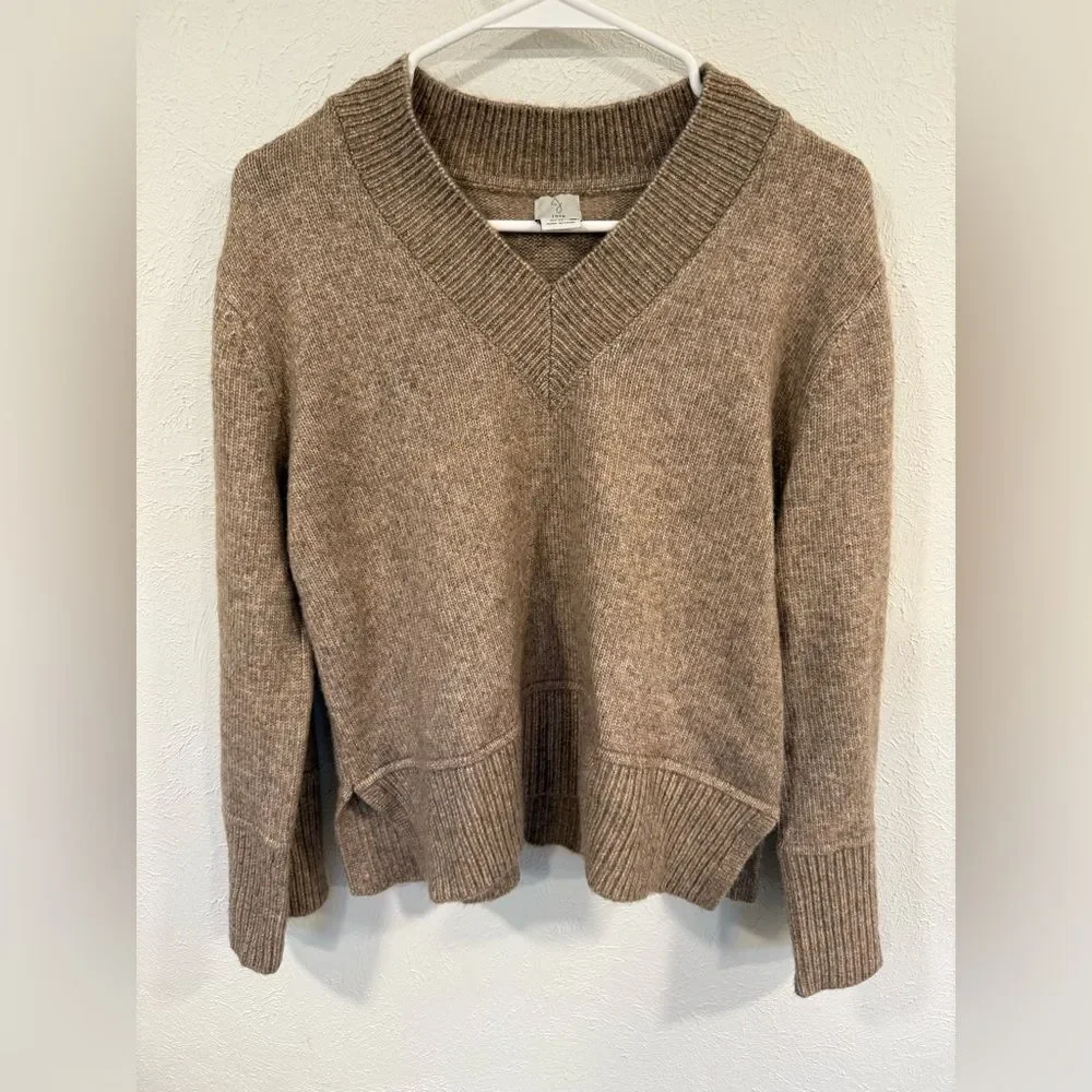 Joie V-Neck Brown Sweater XS EUC